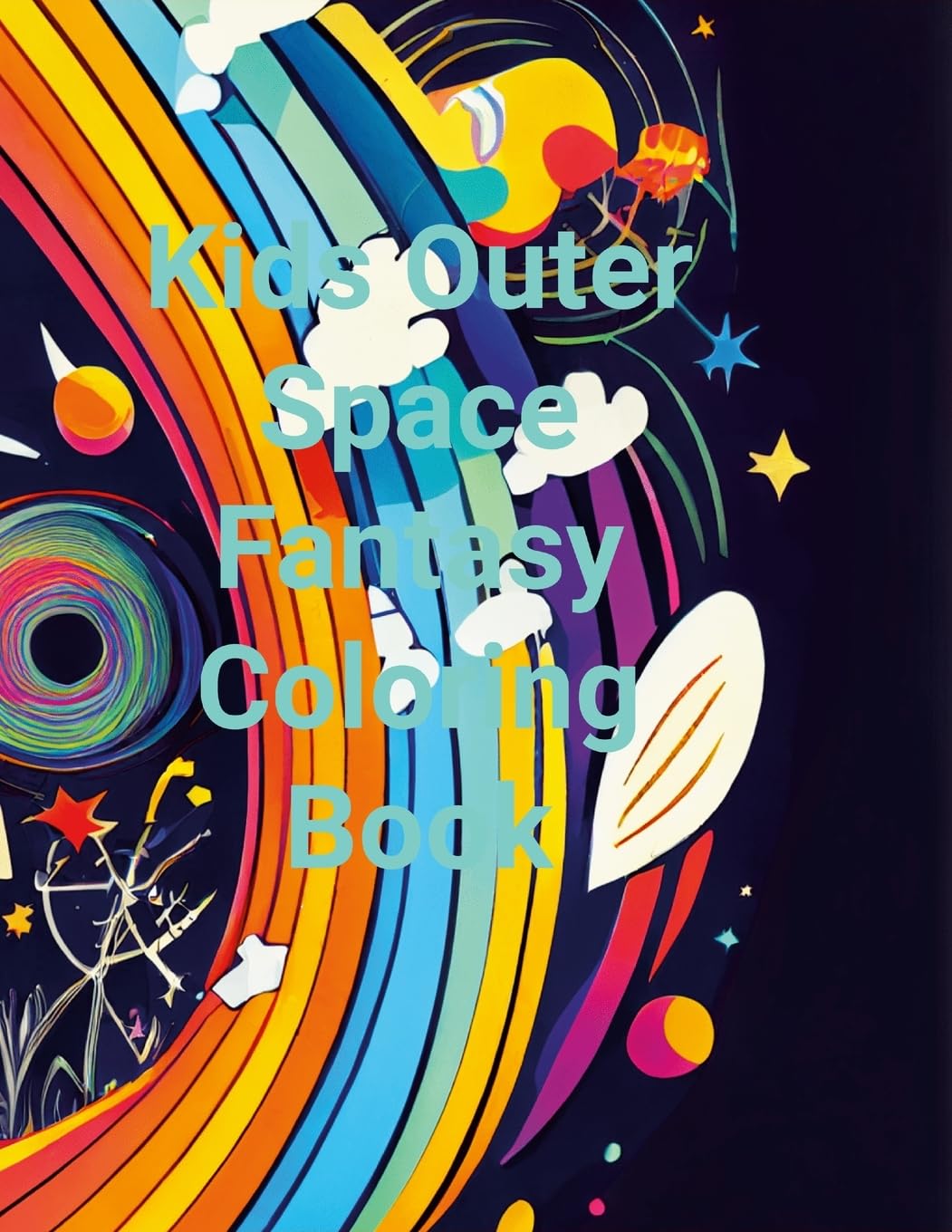 Kids Outer Space Fantasy Colouring Book Parents & Children