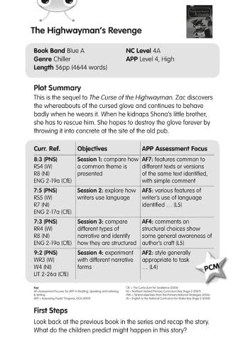 BC Blue (KS2) B/4A The Highwayman's Revenge Guided Reading Card (BUG CLUB) Novels & Short Stories