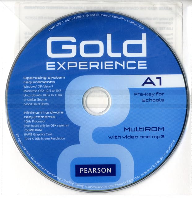 Product Image: Gold Experience A1 DVD-ROM for packs