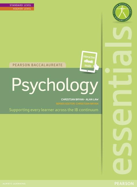 Essentials: Psychology, for the Ib Diploma Pearson Baccalaureate book