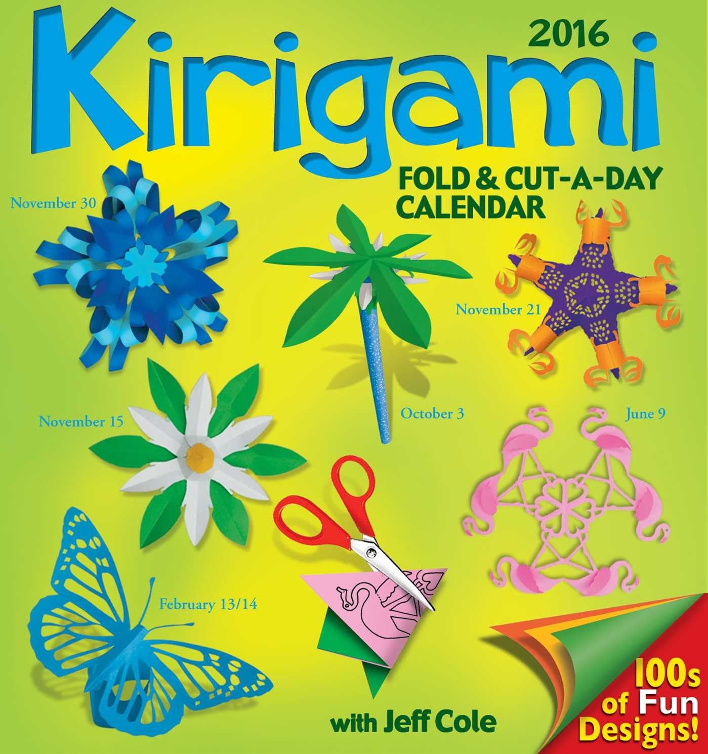 Kirigami Fold & Cut-a-day 2015 Day-to-Day Calendar Hobbies & Crafts