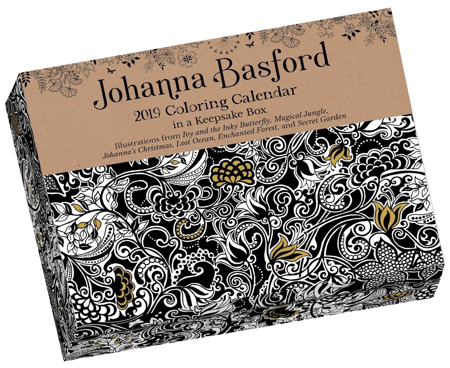 Johanna Basford 2019 Coloring Day-to-Day Calendar Film, Art & Culture