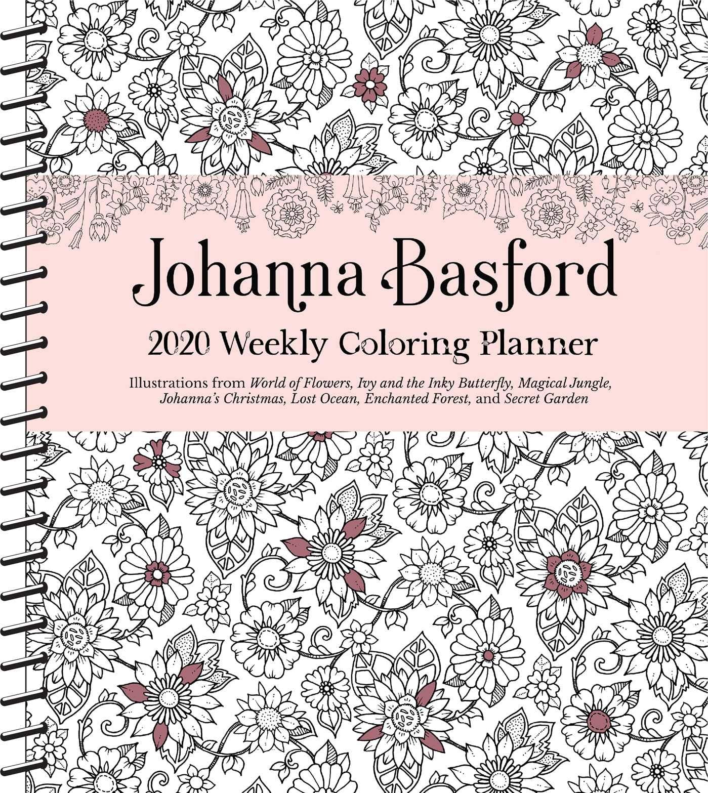 Johanna Basford 2020 Weekly Coloring Planner Film, Art & Culture