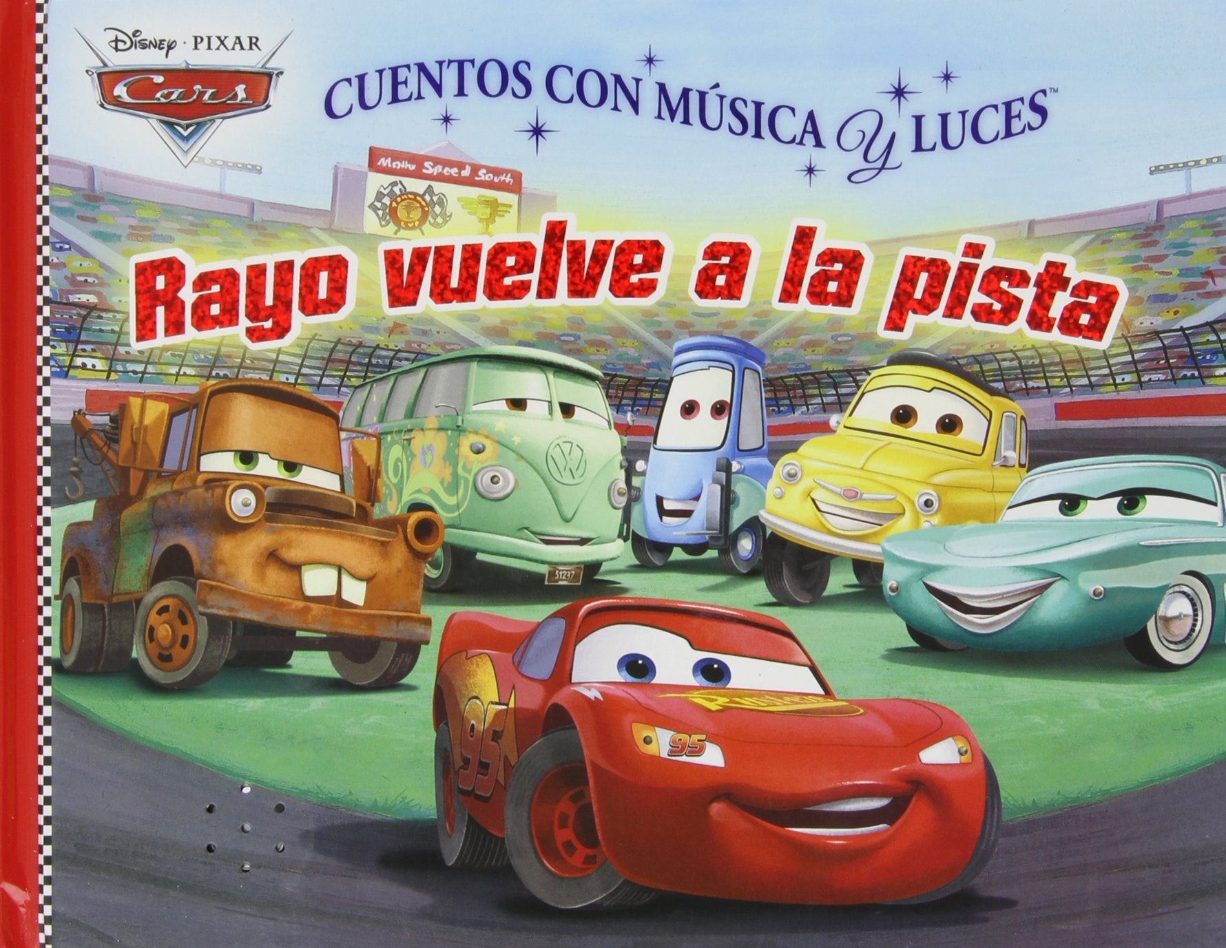 LIBRO DE CUENTOS CARS MUSICA Y LUCES LMPB Books