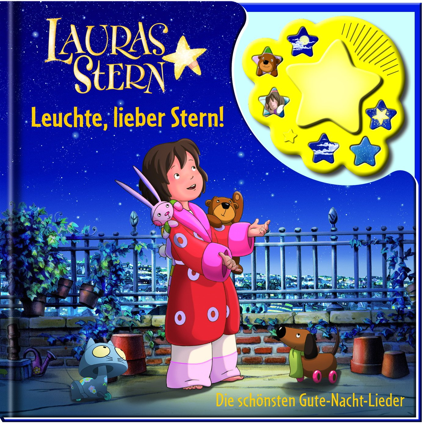 Lauras Stern - Leuchte, lieber Stern!, Gute-Nacht-Lieder, Liederbuch mit Nachtlicht und Klangleiste Books