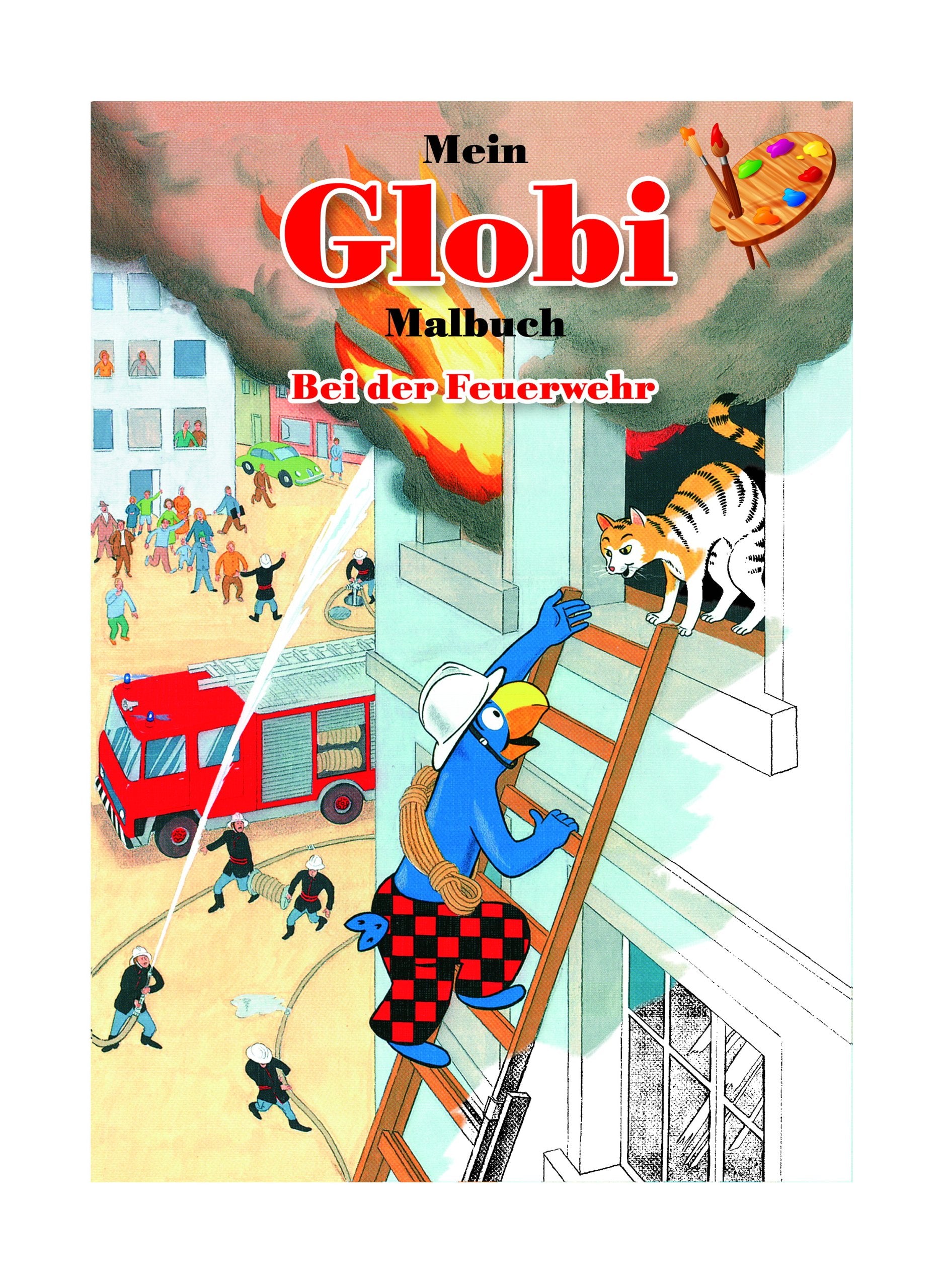 Globi, Mein Globi Malbuch, Bei der Feuerwehr Books