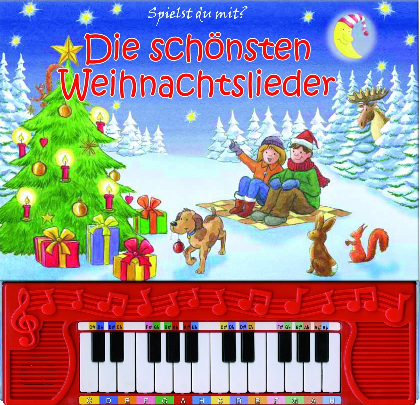 Die schönsten Weihnachtslieder - Pappbilderbuch mit Klaviertastatur Tiptoi & Games