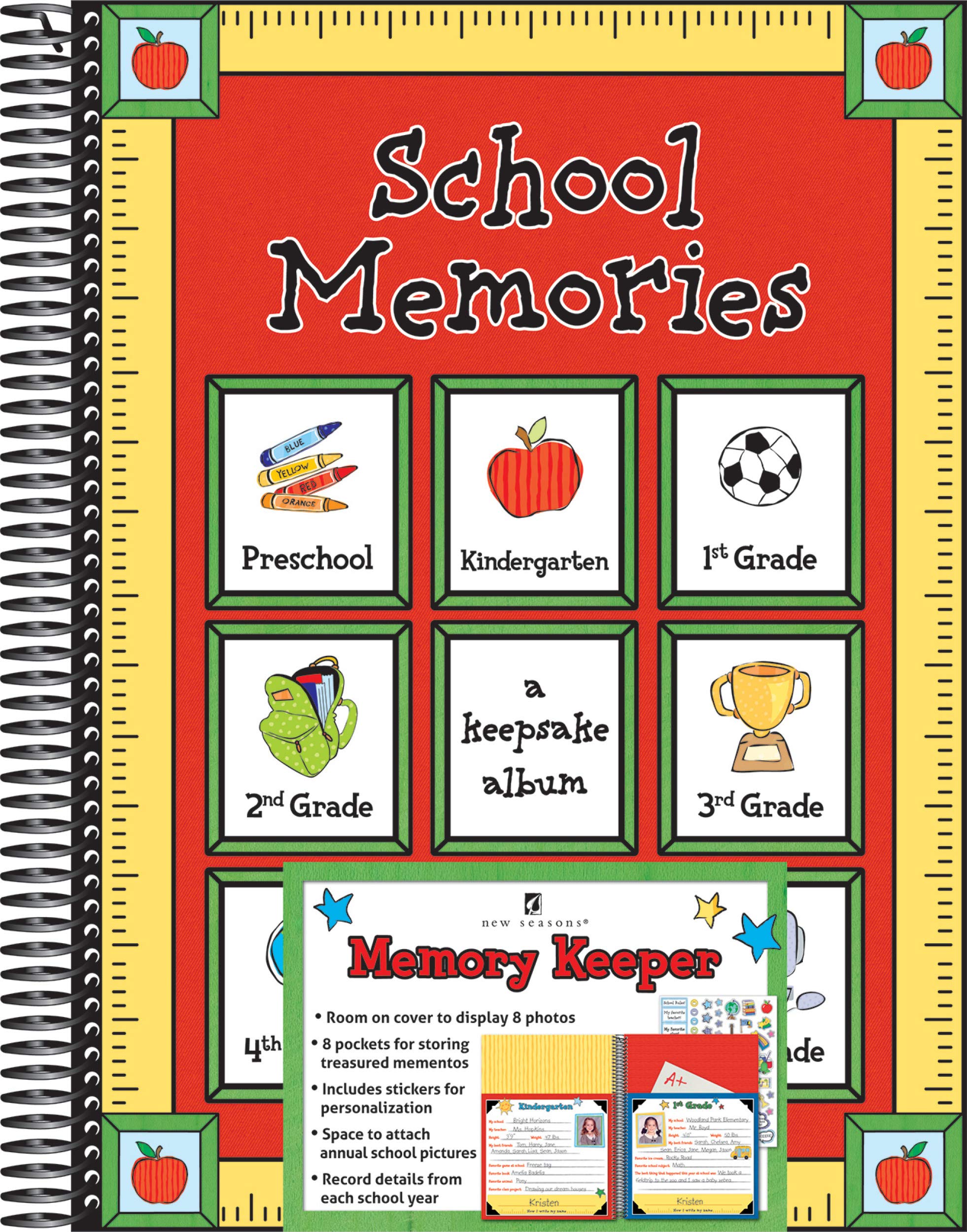 School Memories Pocketful of Memories - Preschool to 6th Grade - PI Kids Children's books
