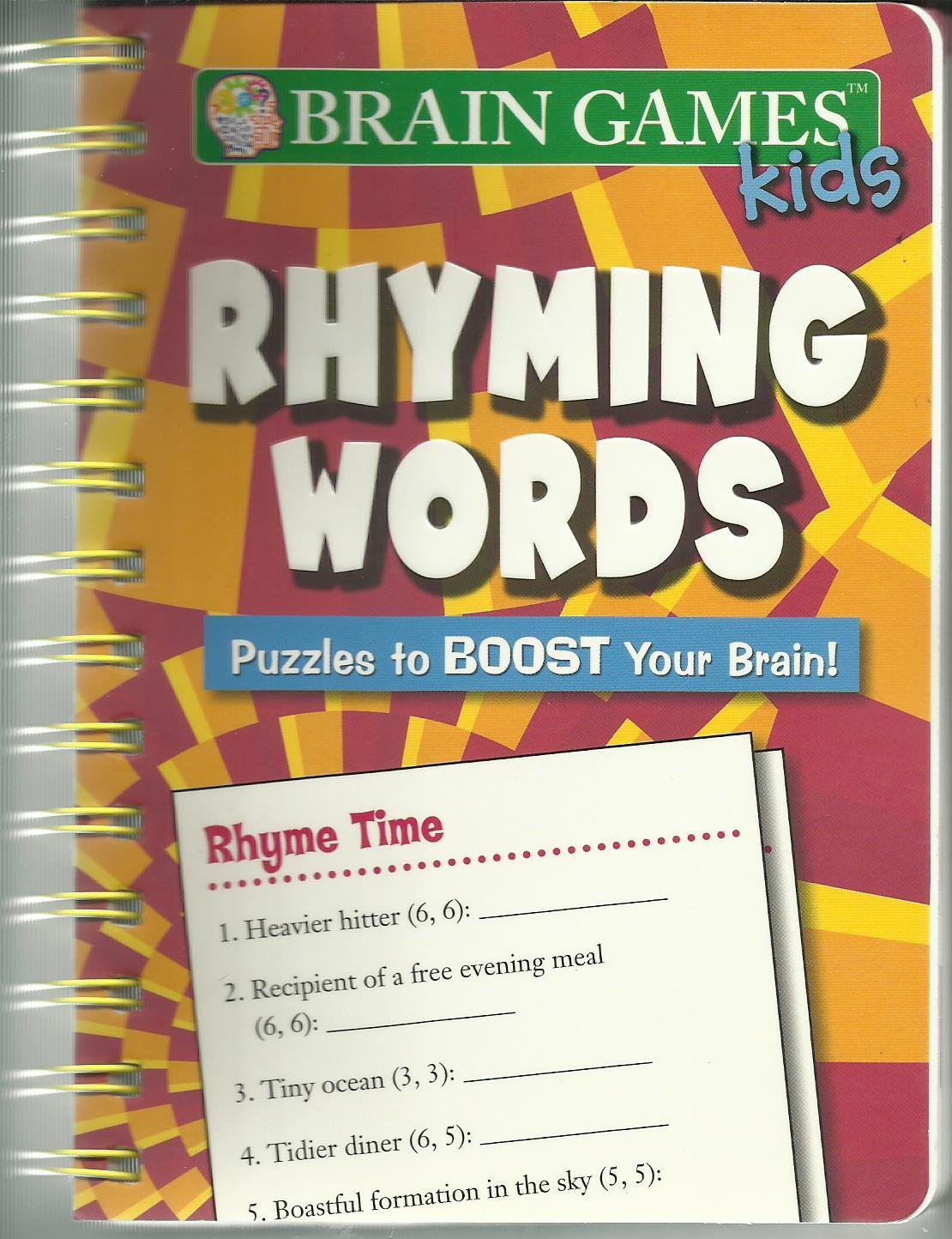 Brain Games Kids(tm) Rhyming Words : Puzzles to BOOST Your Brain! (2012, Paperback) book