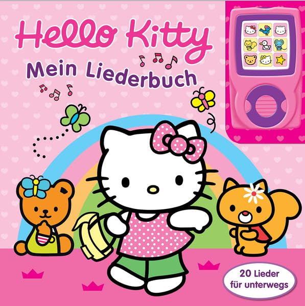 Hello Kitty - Mein Liederbuch: 20 Lieder für unterwegs. Mit abnehmbarem MP3-Player Tiptoi & Games
