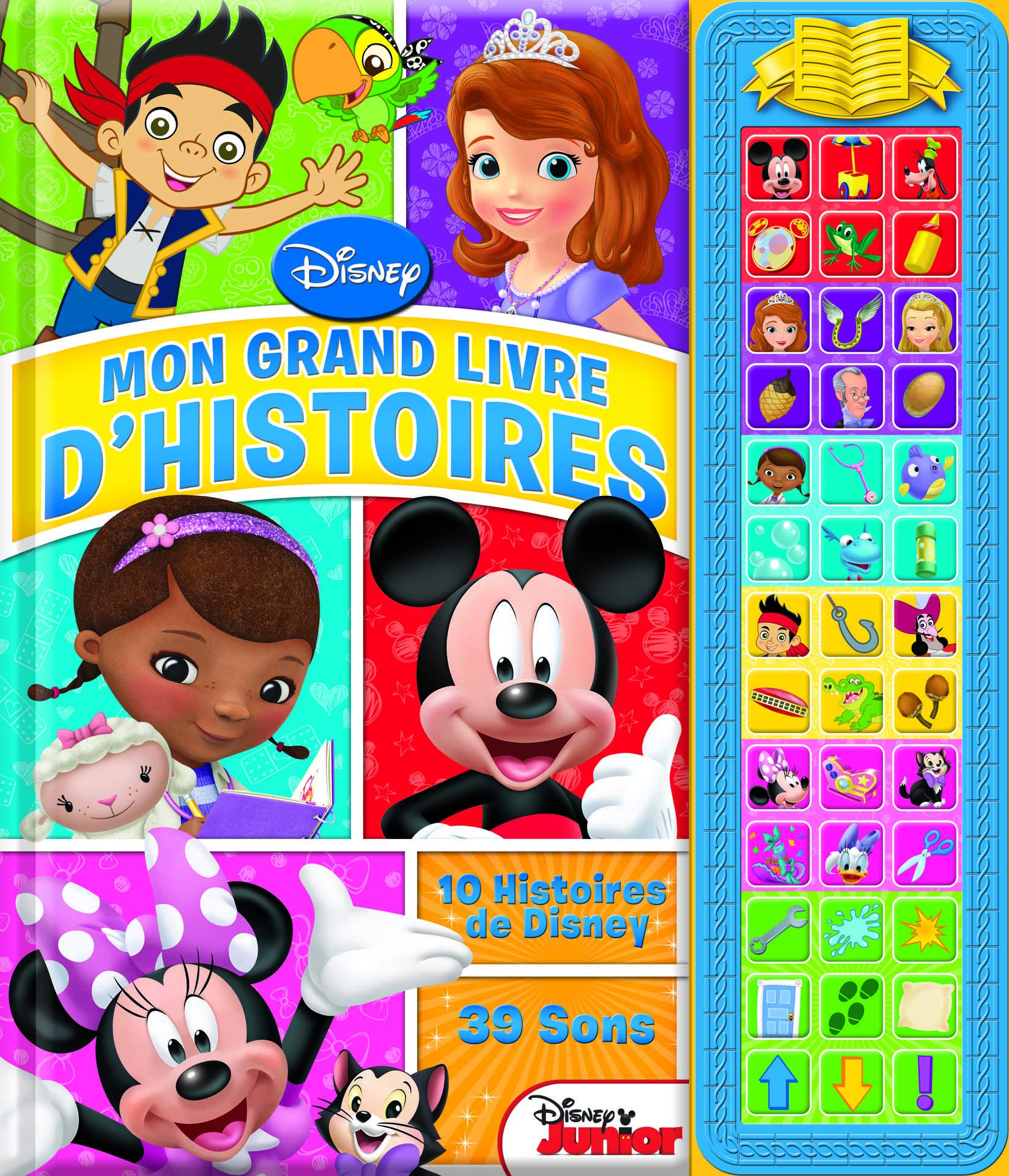 DISNEY JUNIOR - MON GRAND LIVRE D'HISTOIRES: 10 histoires, 39 sons Tiptoi & Games