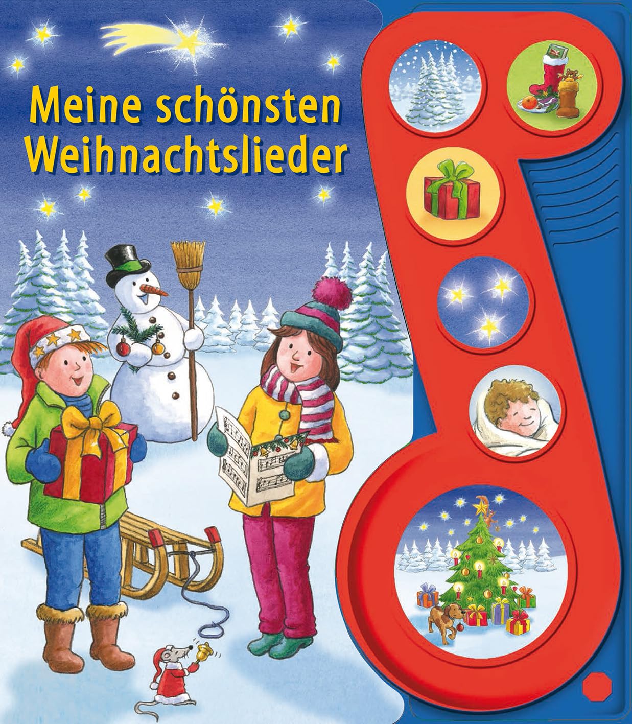 Die schönsten Weihnachtslieder - Liederbuch mit Sound: Pappbilderbuch mit 6 Melodien: 6-Button-Soundbuch Non-fiction