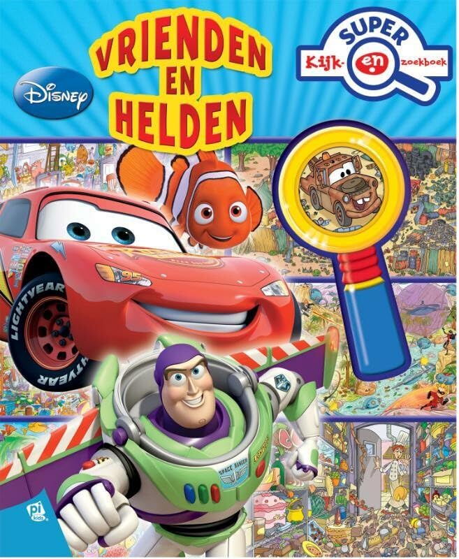 Disney Pixar Vrienden en Helden super kijk- en zoekboek met vergrootglas Non-fiction