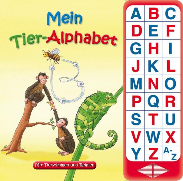 27-Button-Soundbuch - Mein Tier-Alphabet - Lesen lernen - 27 Geräusche - Hardcover-Buch Novels & Short Stories