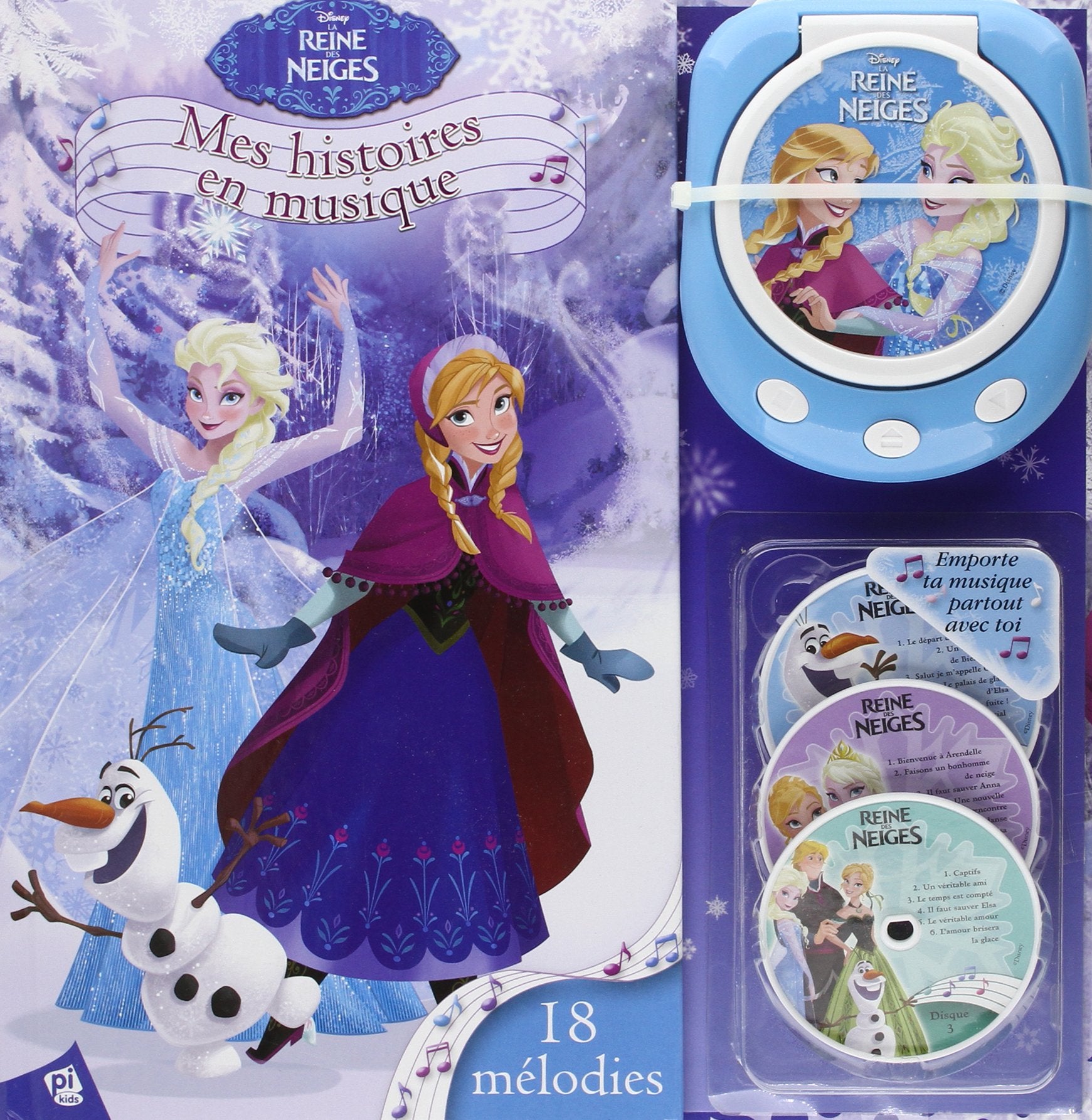 LA REINE DES NEIGES - MON LECTEUR CD DE CHANSON book