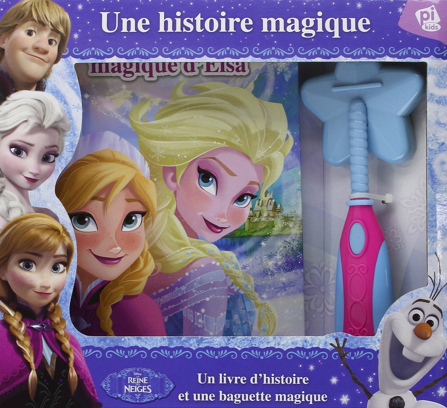 LA REINE DES NEIGES - UN COFFRET AVEC BAGUETTE MAGIQUE book
