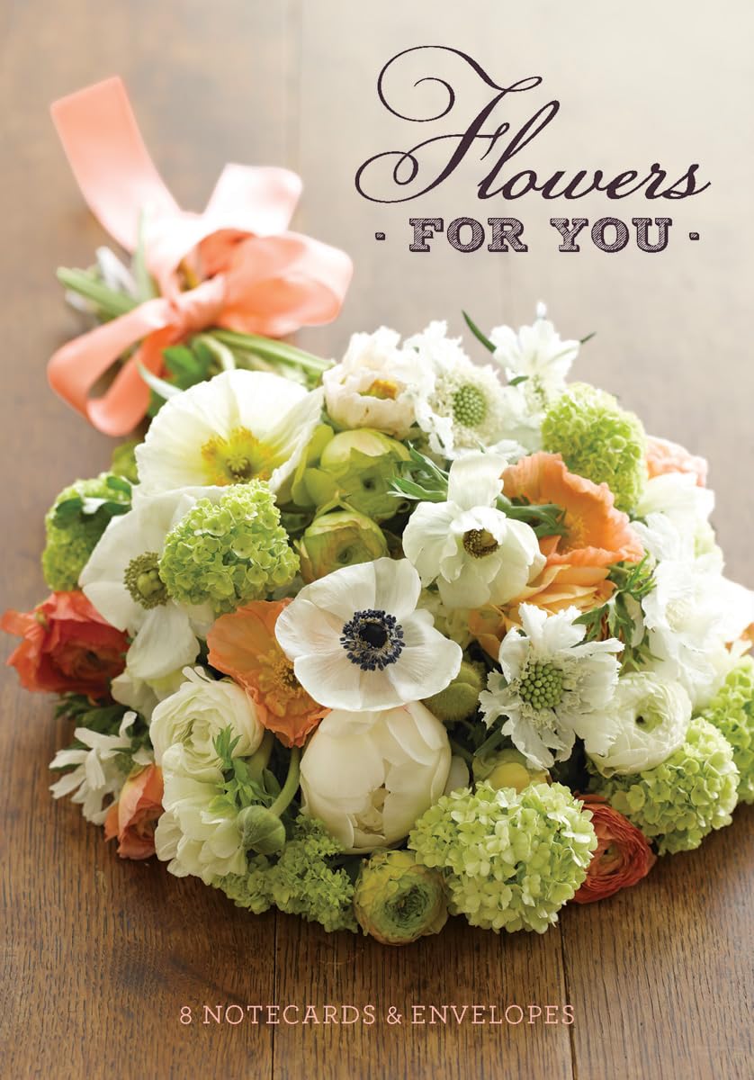 Flowers for You: 8 Notecards & Envelopes Living & Furnishing