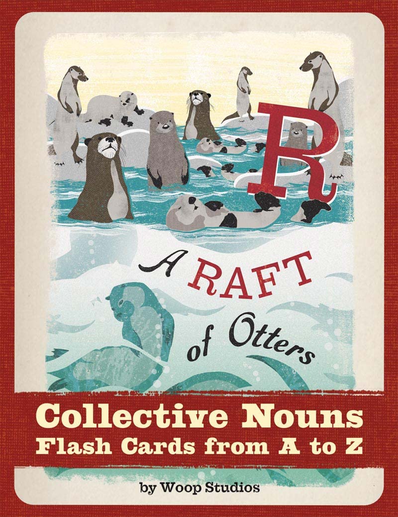 A Raft of Otters: Collective Nouns Flash Cards from A to Z Foreign Languages ​​& Dictionaries