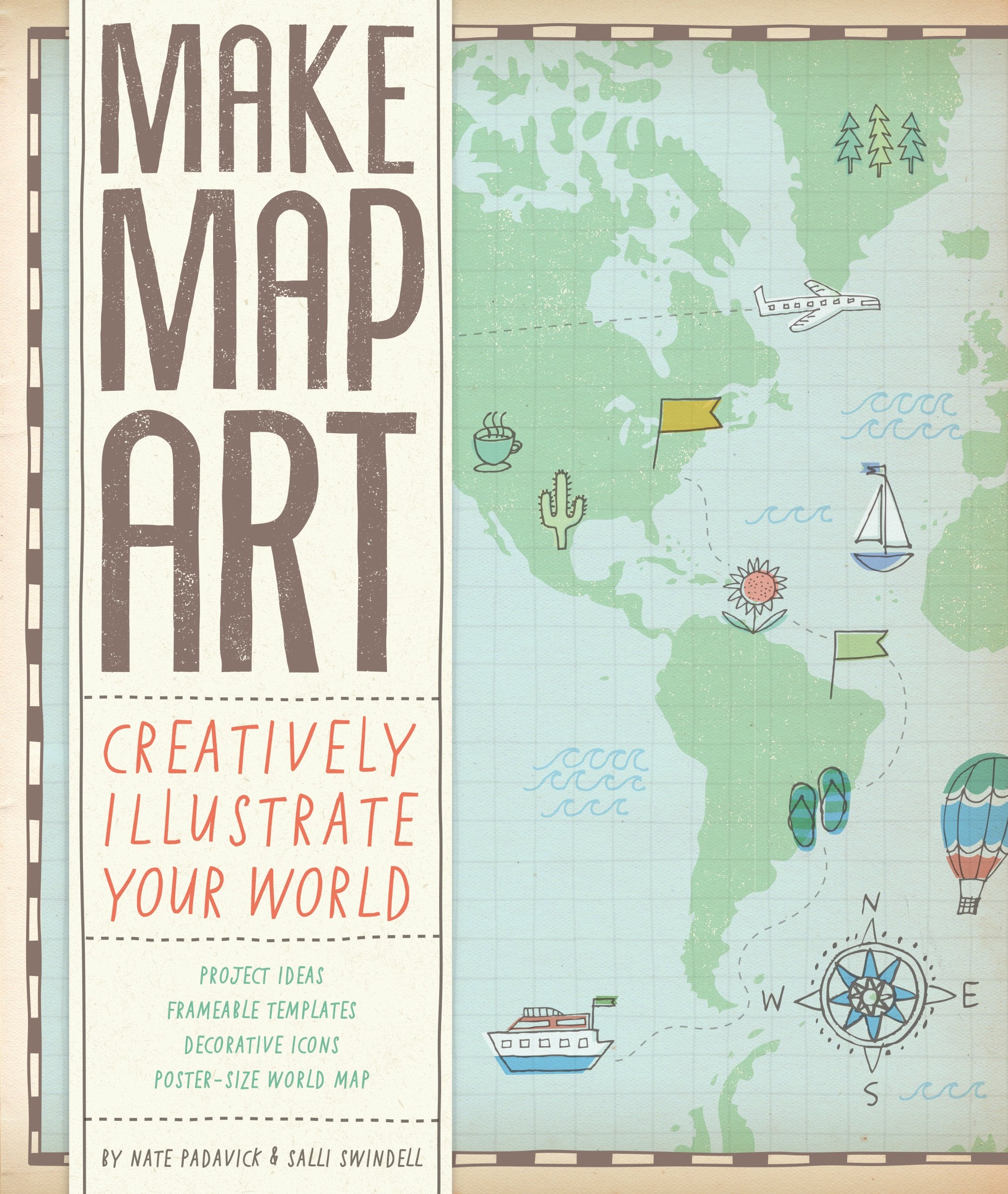 Make Map Art: Creatively Illustrate Your World Living & Furnishing