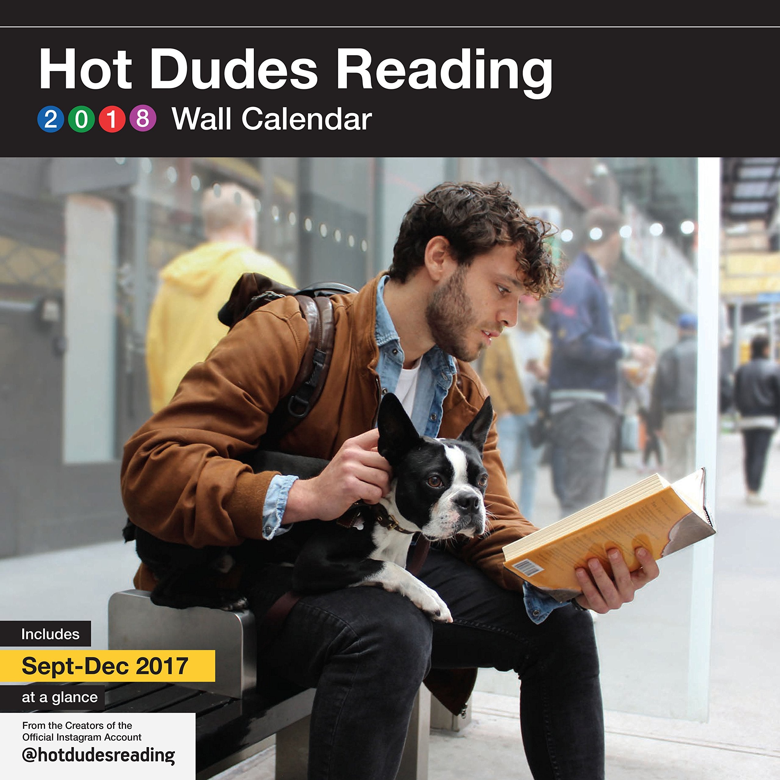 2018 Wall Calendar: Hot Dudes Reading: Includes Sept-Dec 2017 at a glance. Wall Calendar Business, Finance & Career