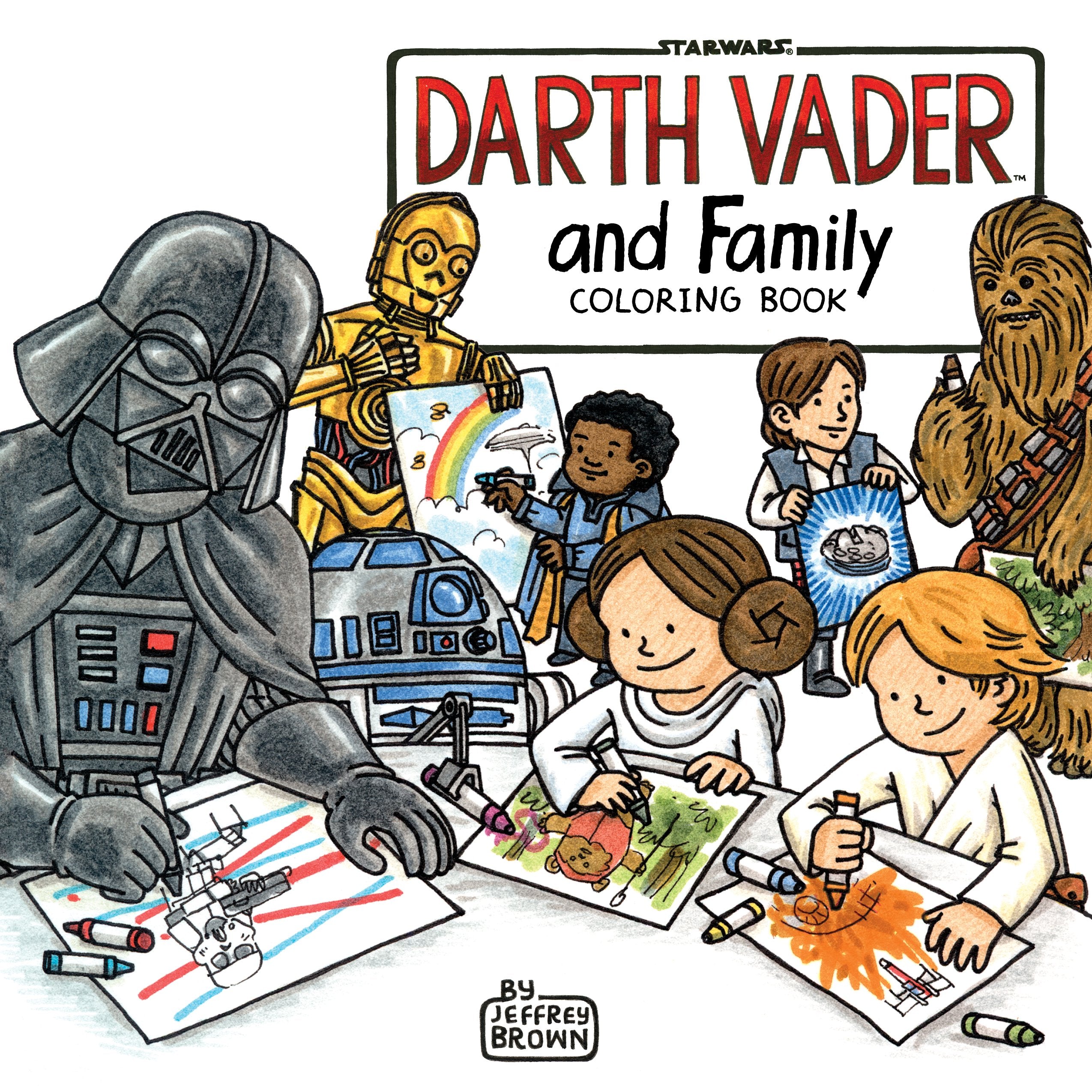 Darth Vader and Family Coloring Book Film, Art & Culture