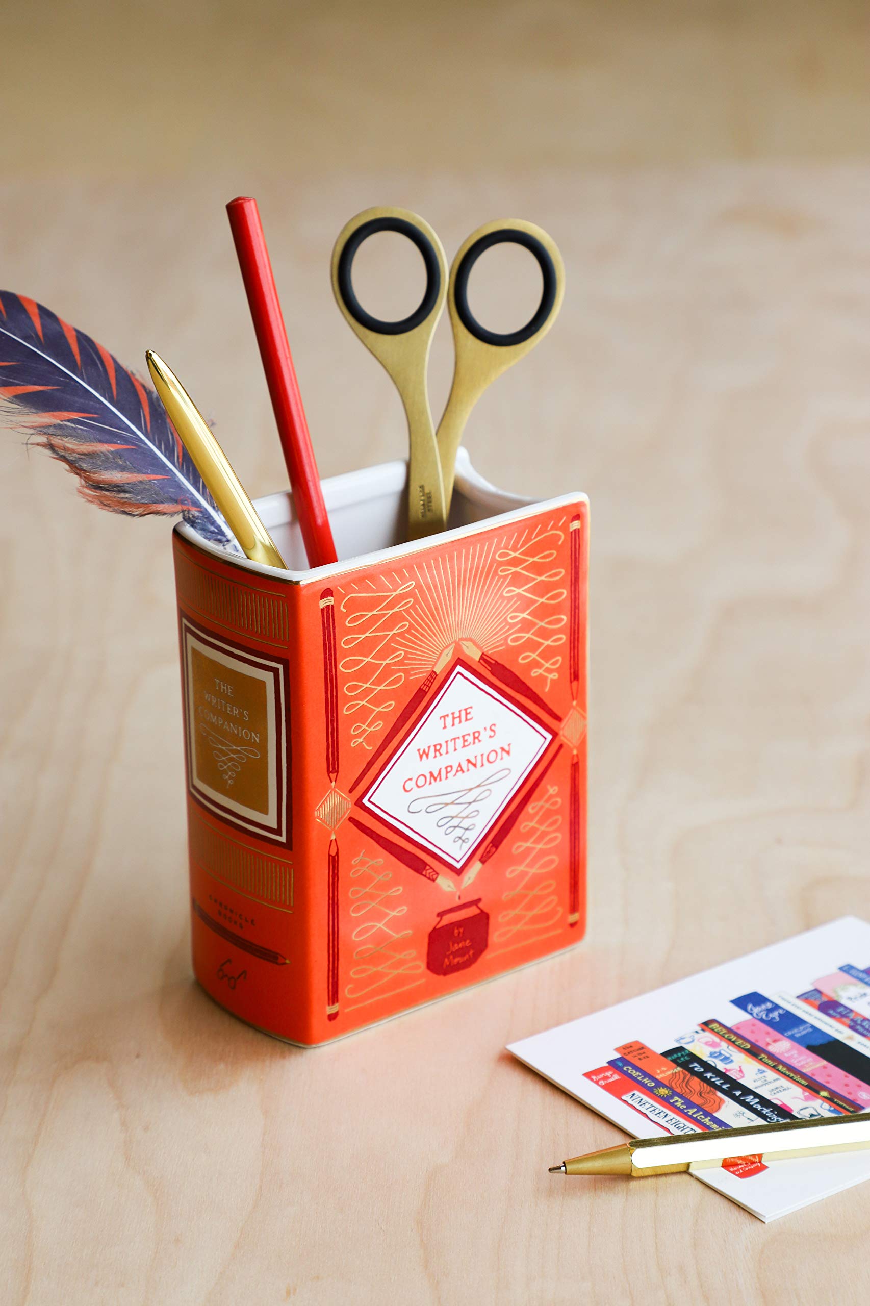 Bibliophile Ceramic Vase: The Writer's Companion: (Desk Vase, Vases for Décor, Small Vase for Desk) book