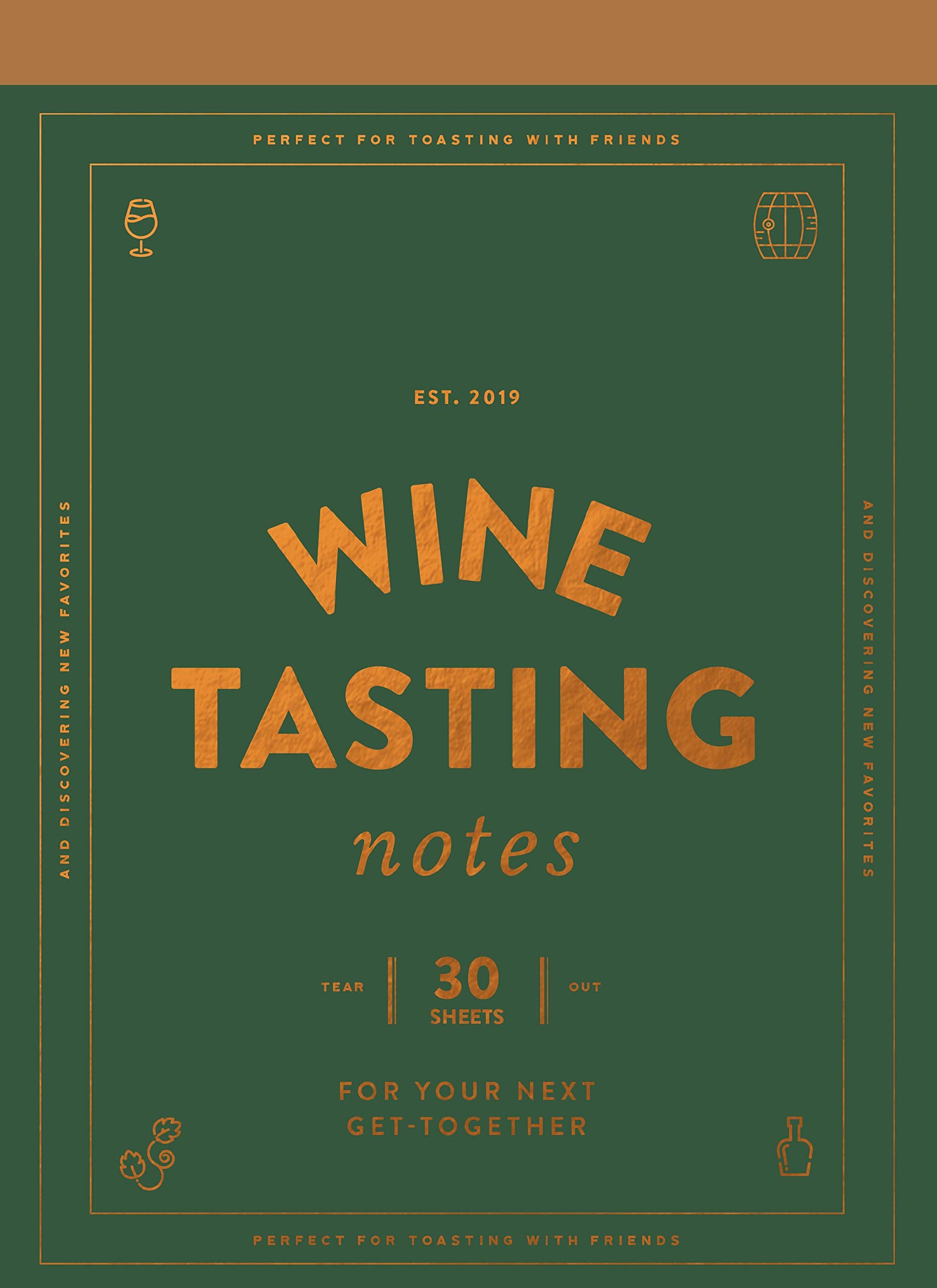 Wine Tasting Notes: 30 tear-out sheets for your next get-together (Stocking Stuffer, Wine Drinker's Gift, Hostess Gift) Leisure, Home & Garden