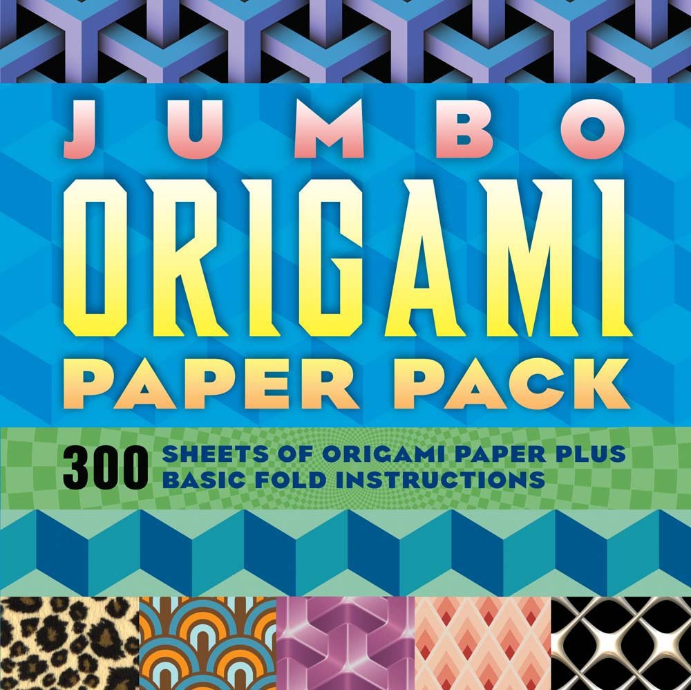 Jumbo Origami Paper Pack: 300 Sheets of Origami Paper Plus Basic Fold Instructions Hobbies & Crafts