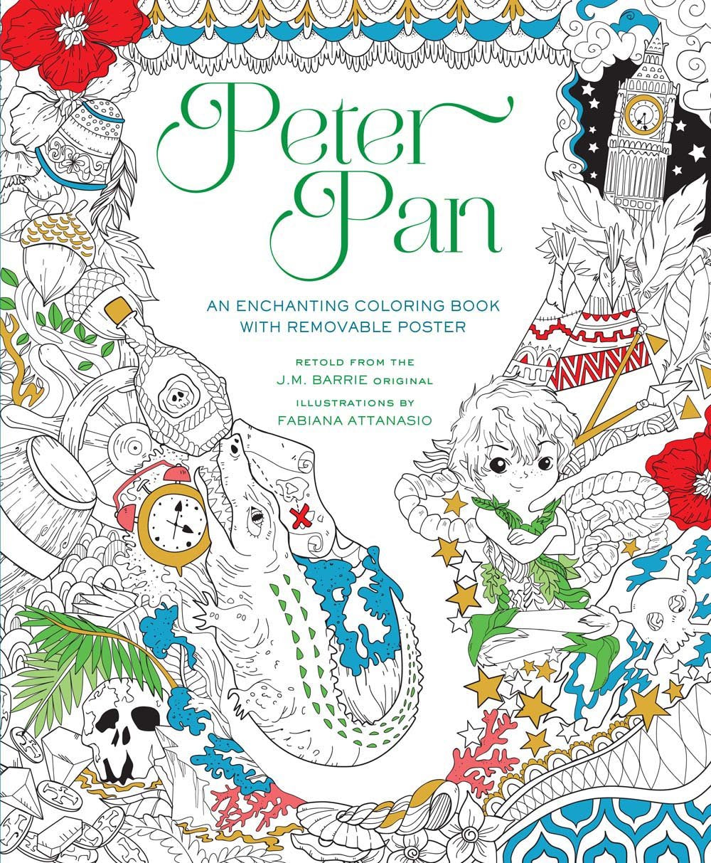 Peter Pan: An Enchanting Coloring Book & Classic Tale, With Removable Poster book