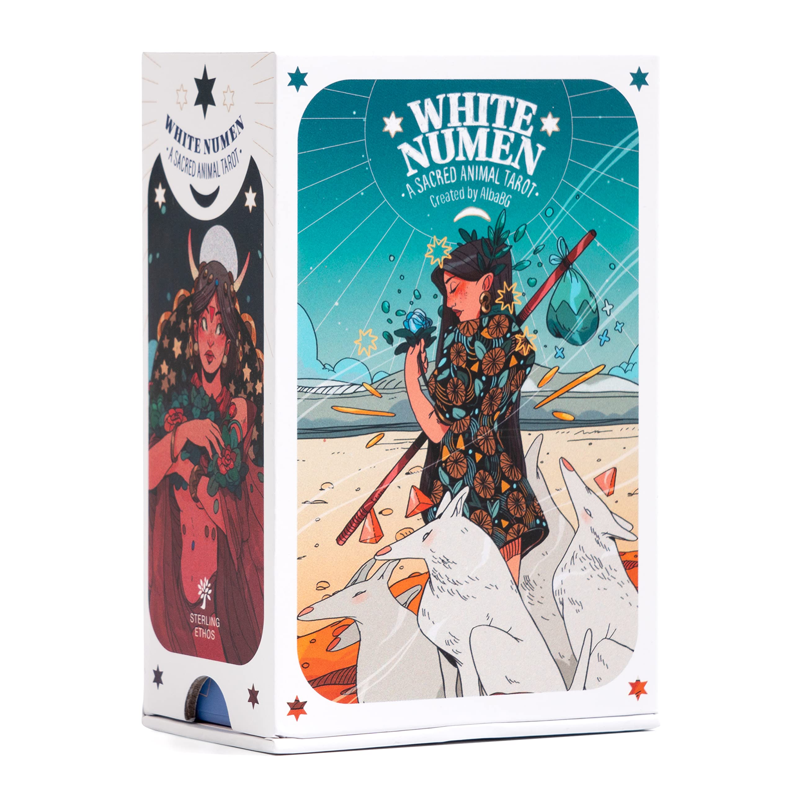 White Numen: A Sacred Animal Tarot Deck: A 78-Card Tarot Deck with Guidebook (Modern Tarot Library) Lifestyle