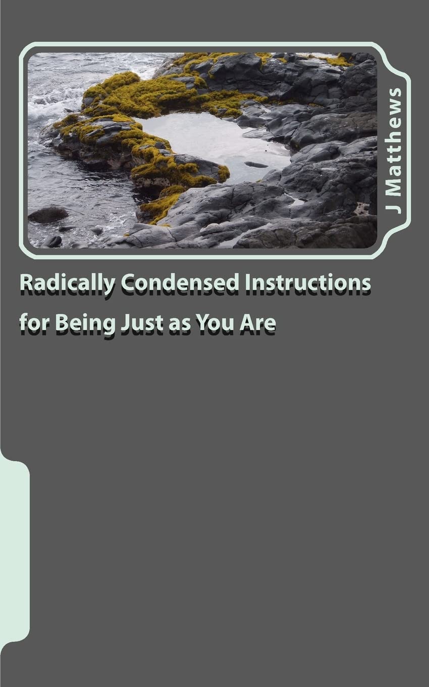 Radically Condensed Instructions for Being Just as You Are Self-help