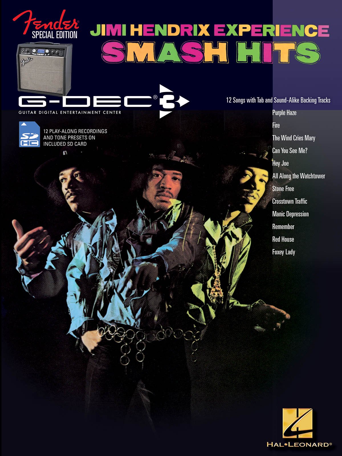 Jimi Hendrix Experience Smash Hits: Fender Special Edition G-DEC 3: Includes SD Card: Jimi Hendrix - Smash Hits (Guitar Play-along) Sheet Music