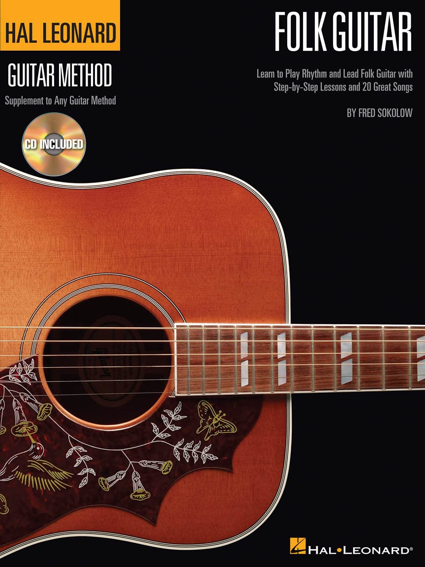 Hal Leonard Folk Guitar Method Learn to Play Rhythm and Lead Folk Guitar with Step-By-Step Lessons and 20 Great Songs - Book/Online Audio Social Sciences