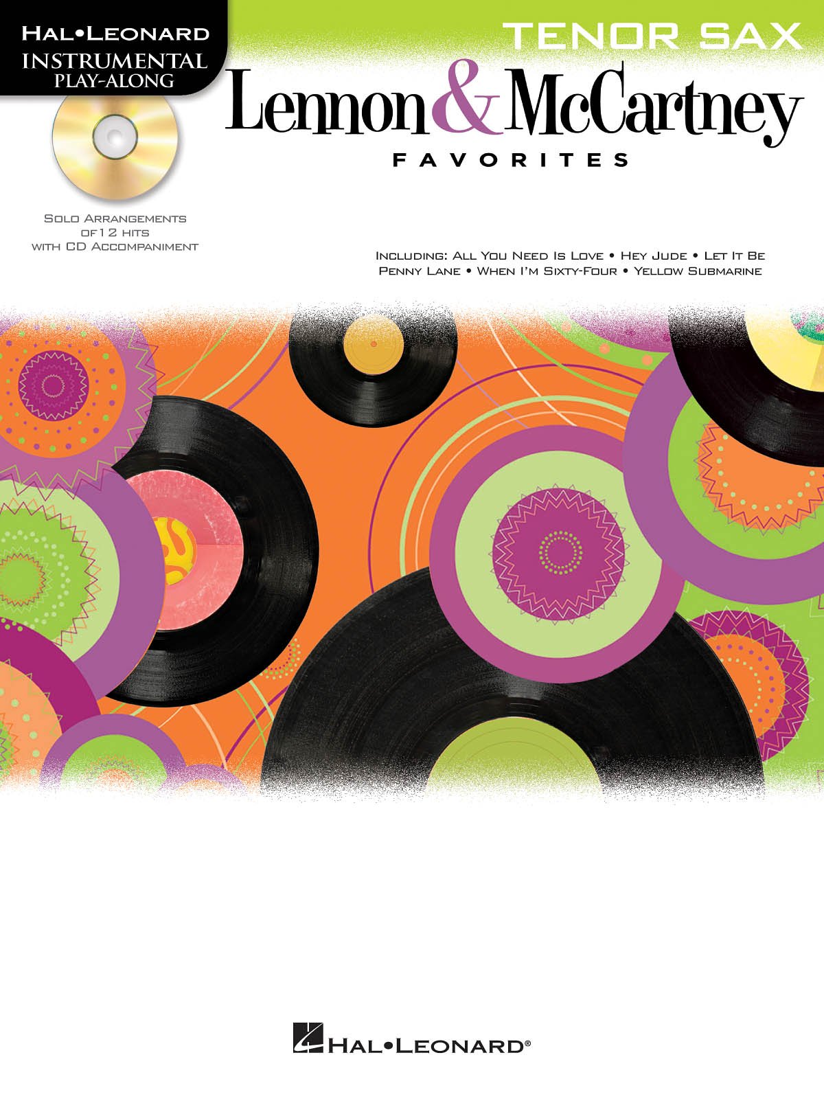 Instrumental Play Along Lennon & Mccartney Favorites Tsax BK/CD Sheet Music