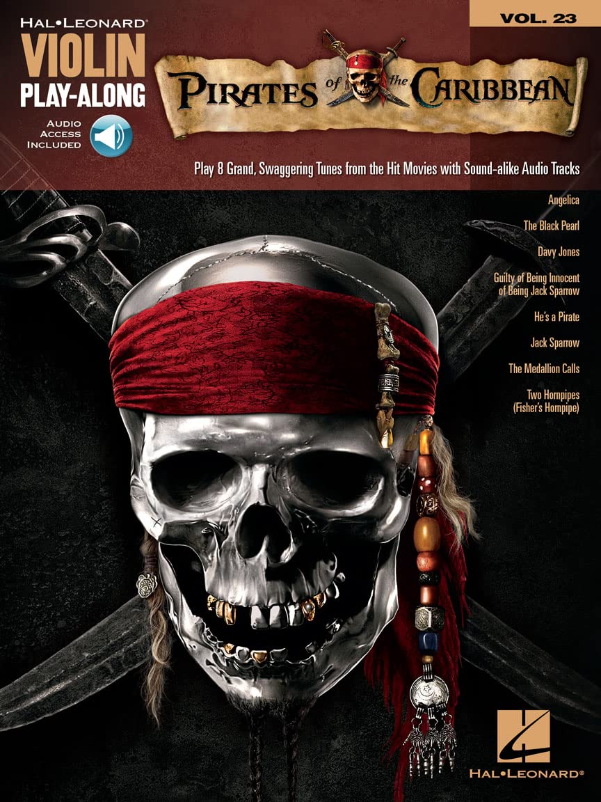 Pirates of the Caribbean - Violin Play-Along Vol. 23 Book/Online Audio Sheet Music