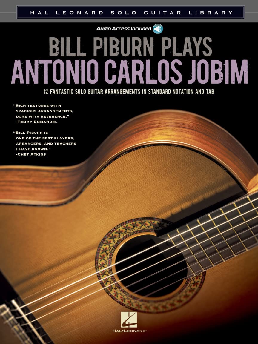 Hl Solo Guitar Library: Piburn Bill Plays Antonio Carlos Jobim: Noten, CD für Gitarre (Hal Leonard Solo Guitar Library) Sheet Music