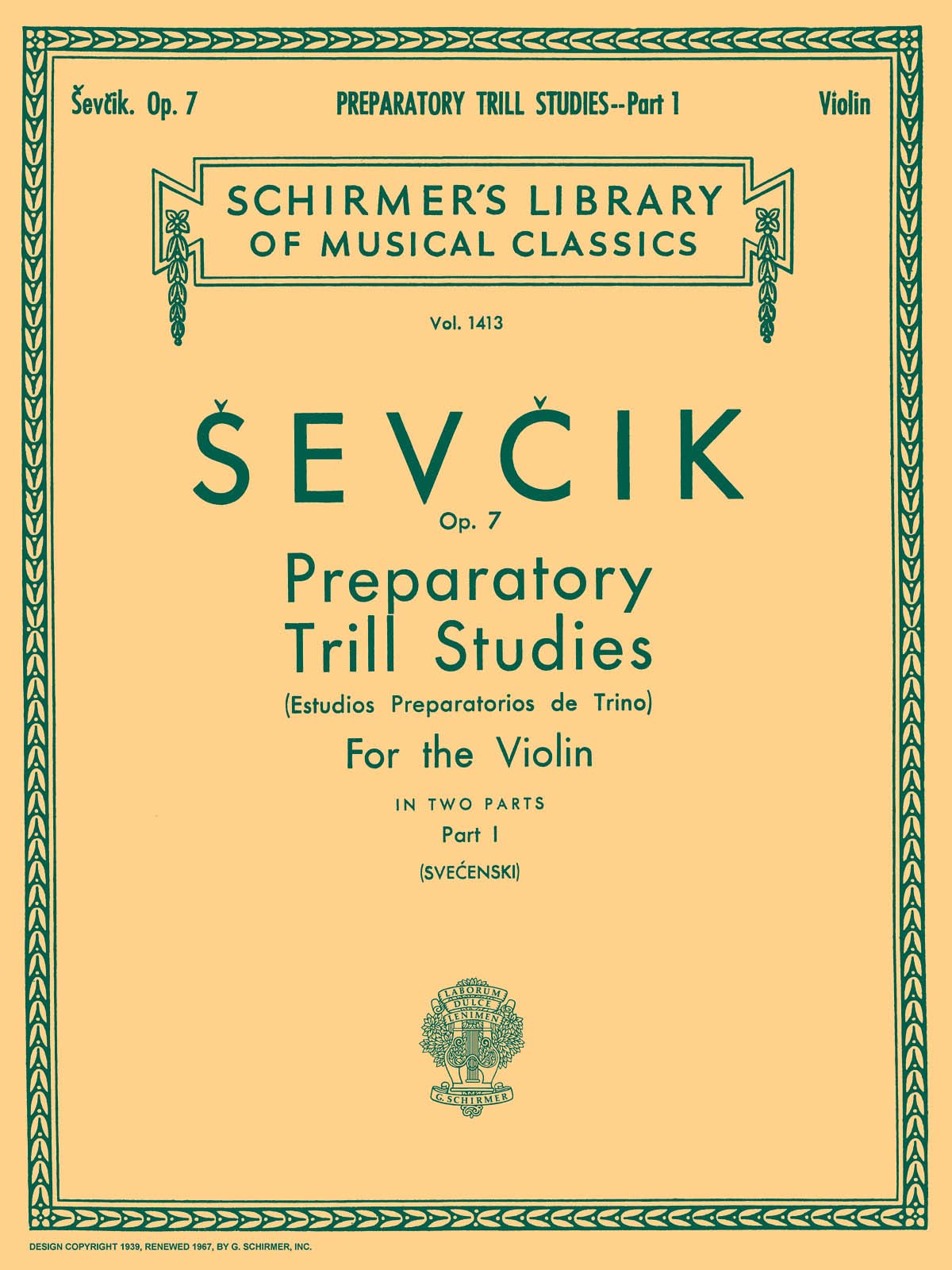 Preparatory Trill Studies, Op. 7 - Book 1: Schirmer Library of Classics Volume 1413 Violin Method (Schirmer Library of Classics, 1413, Band 1413) Social Sciences
