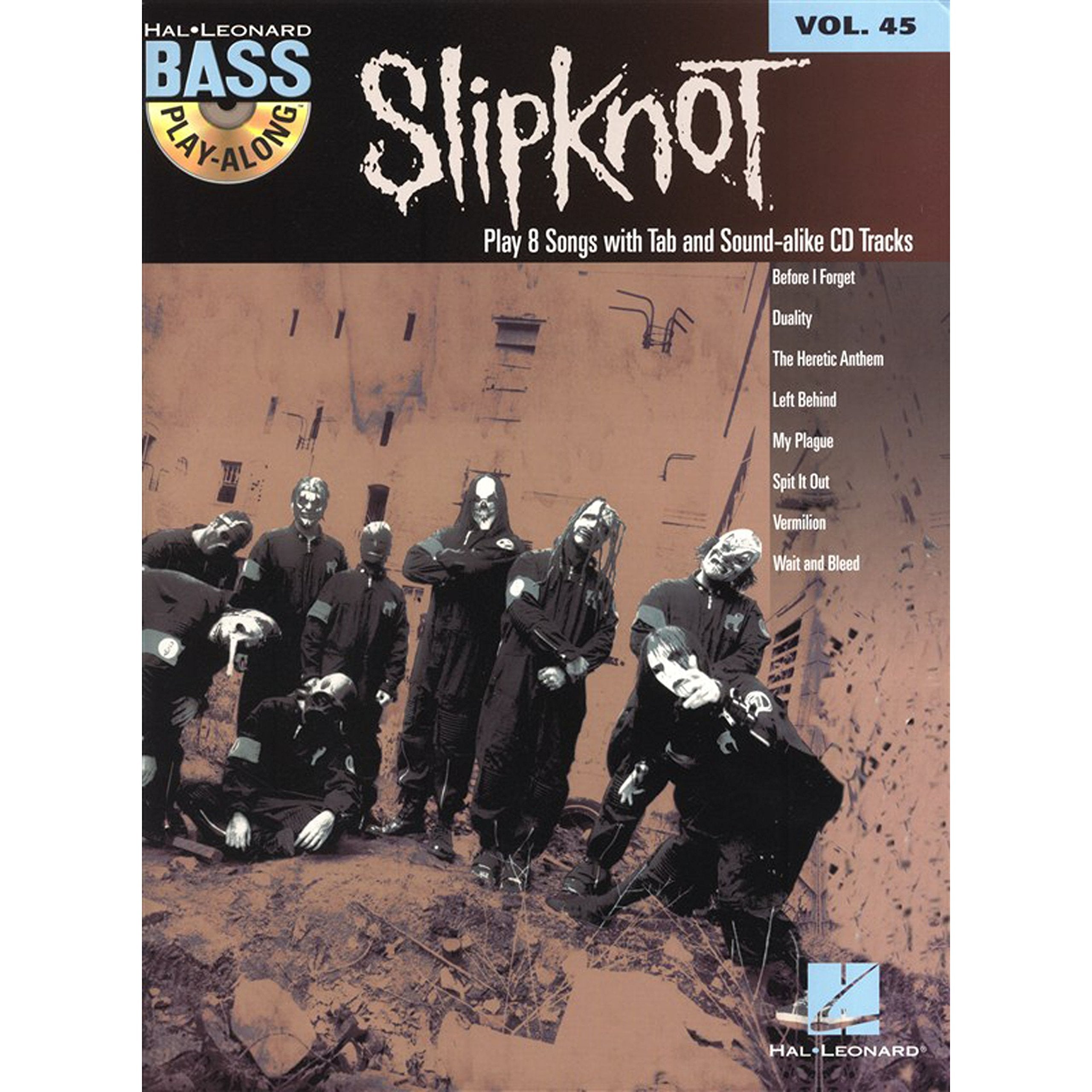 Bass Play-Along Volume 45: Slipknot: Play-Along, CD für Bass-Gitarre (Hal Leonard Bass Play-along, Band 45) (Hal Leonard Bass Play-along, 45) Sheet Music