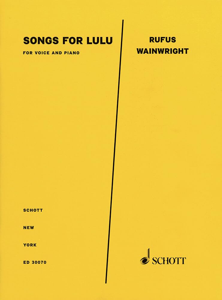 Songs for Lulu: For Voice and Piano- book