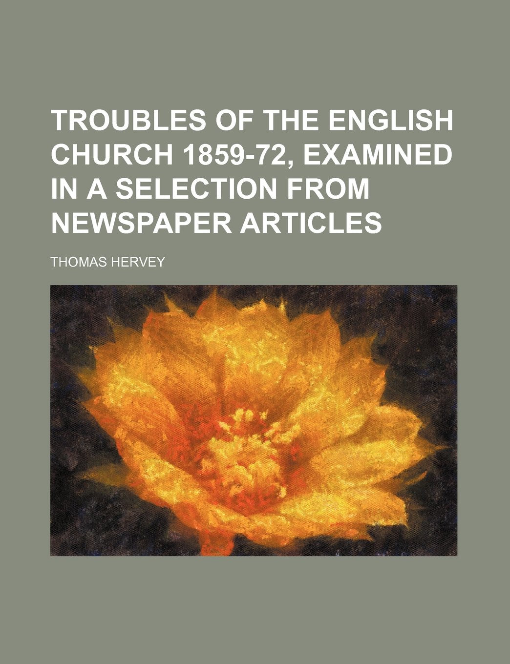 Troubles of the English Church 1859-72, Examined in a Selection from Newspaper Articles Books