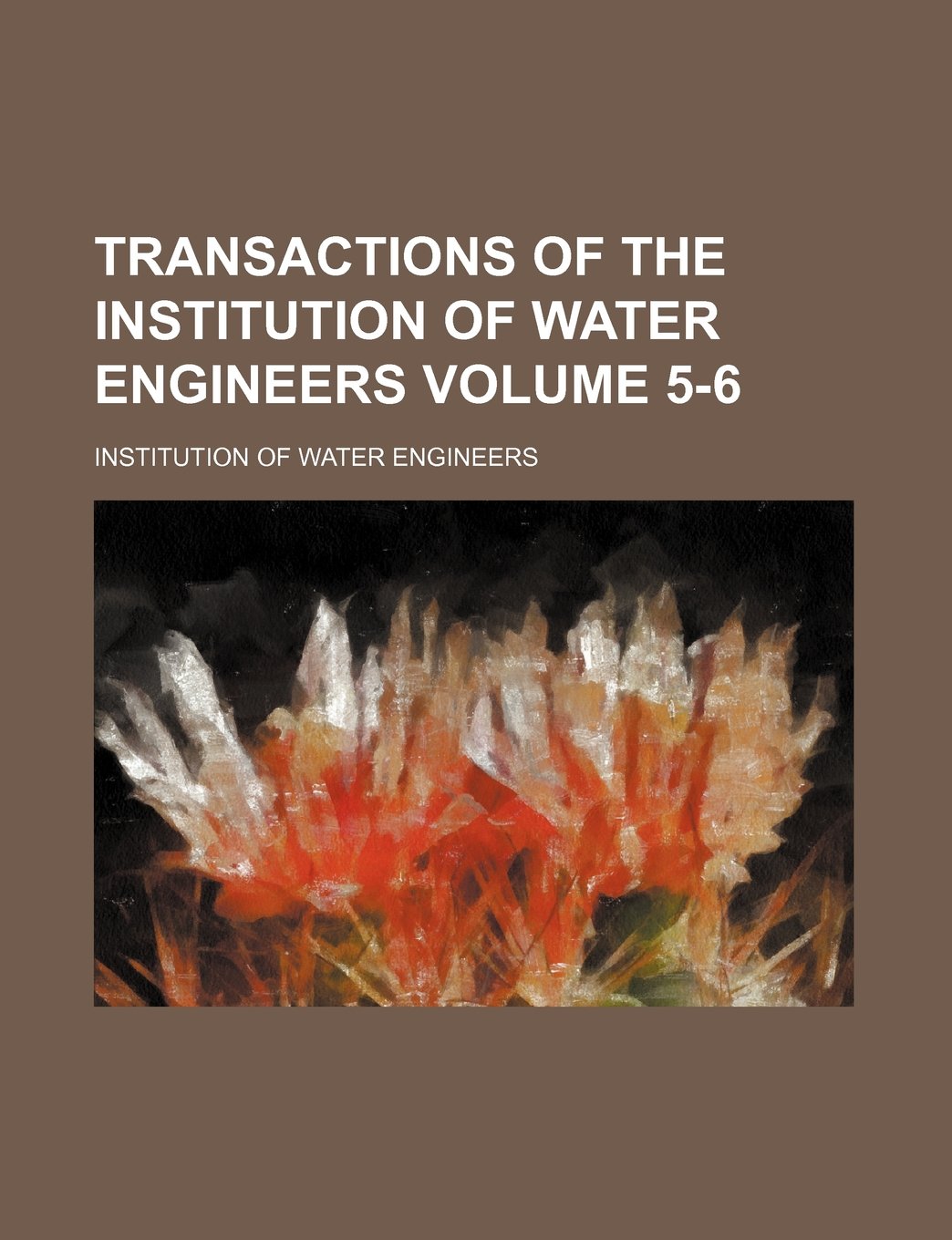 Transactions of the Institution of Water Engineers Volume 5-6 Books