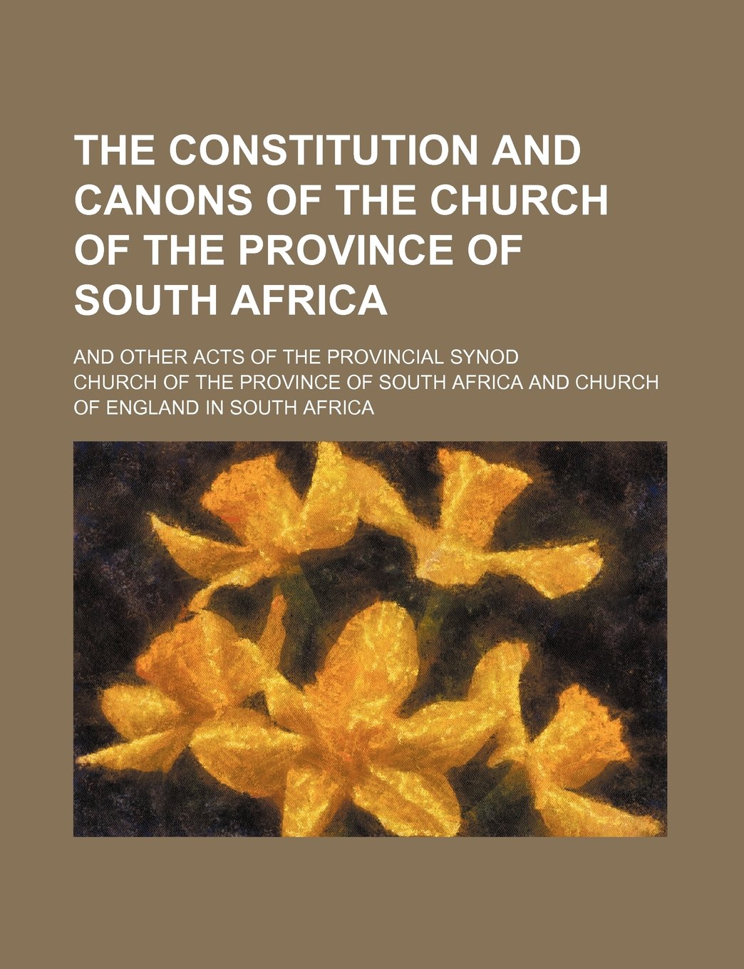 The Constitution and Canons of the Church of the Province of South Africa; And Other Acts of the Provincial Synod Books