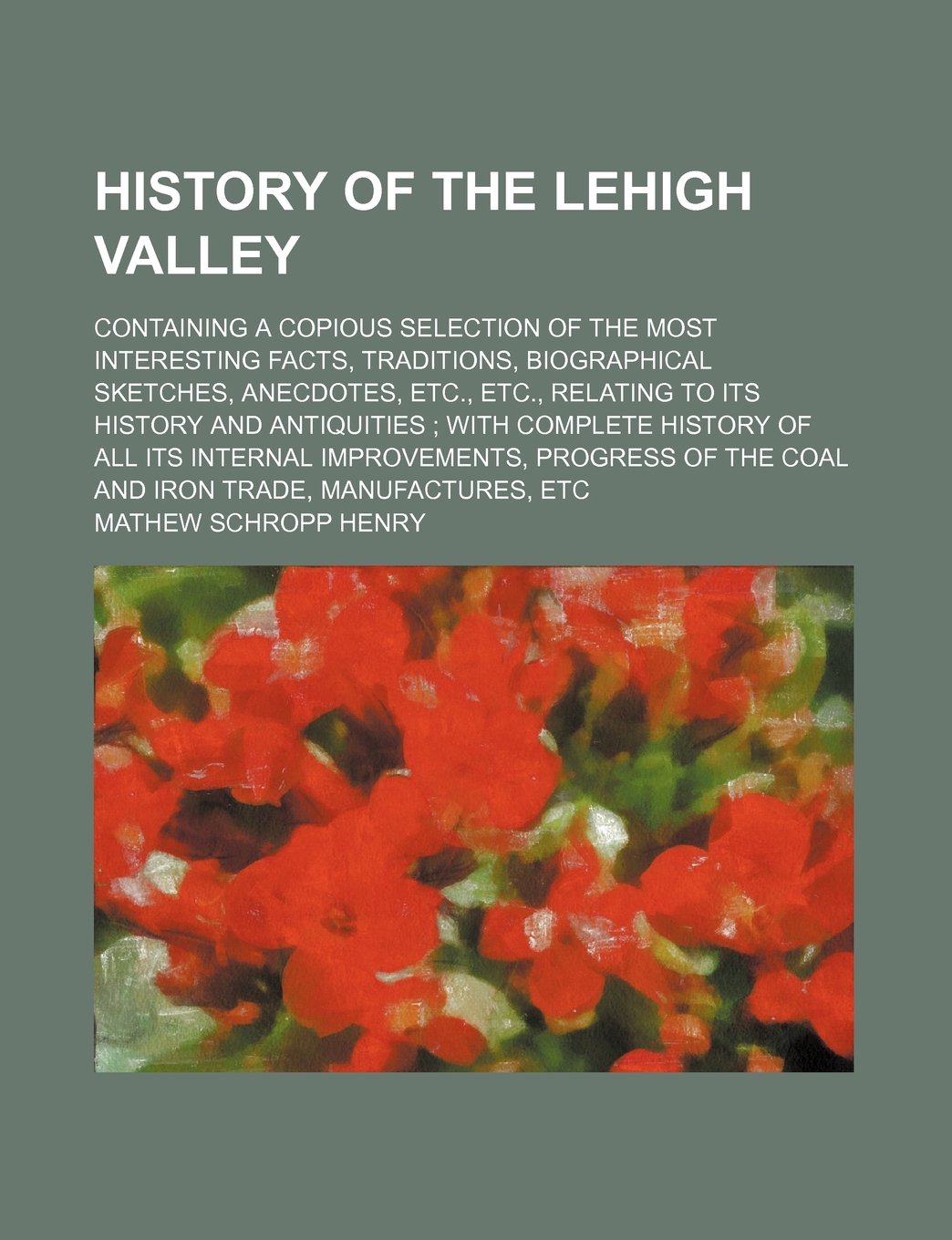 History of the Lehigh Valley; Containing a Copious Selection of the Most Interesting Facts, Traditions, Biographical Sketches, Anecdotes, Etc., Etc., ... of All Its Internal Improvements, Progress Books