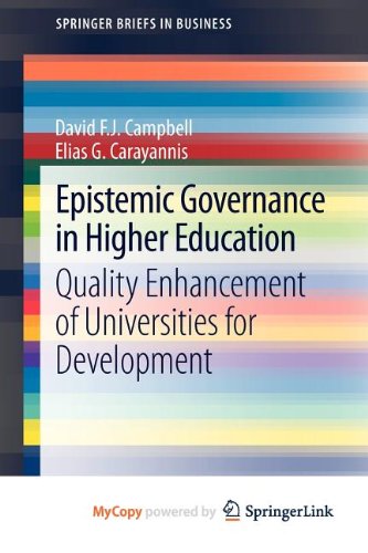 Epistemic Governance in Higher Education: Quality Enhancement of Universities for Development Business, Finance & Career