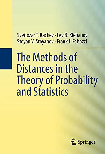 The Methods of Distances in the Theory of Probability and Statistics Books