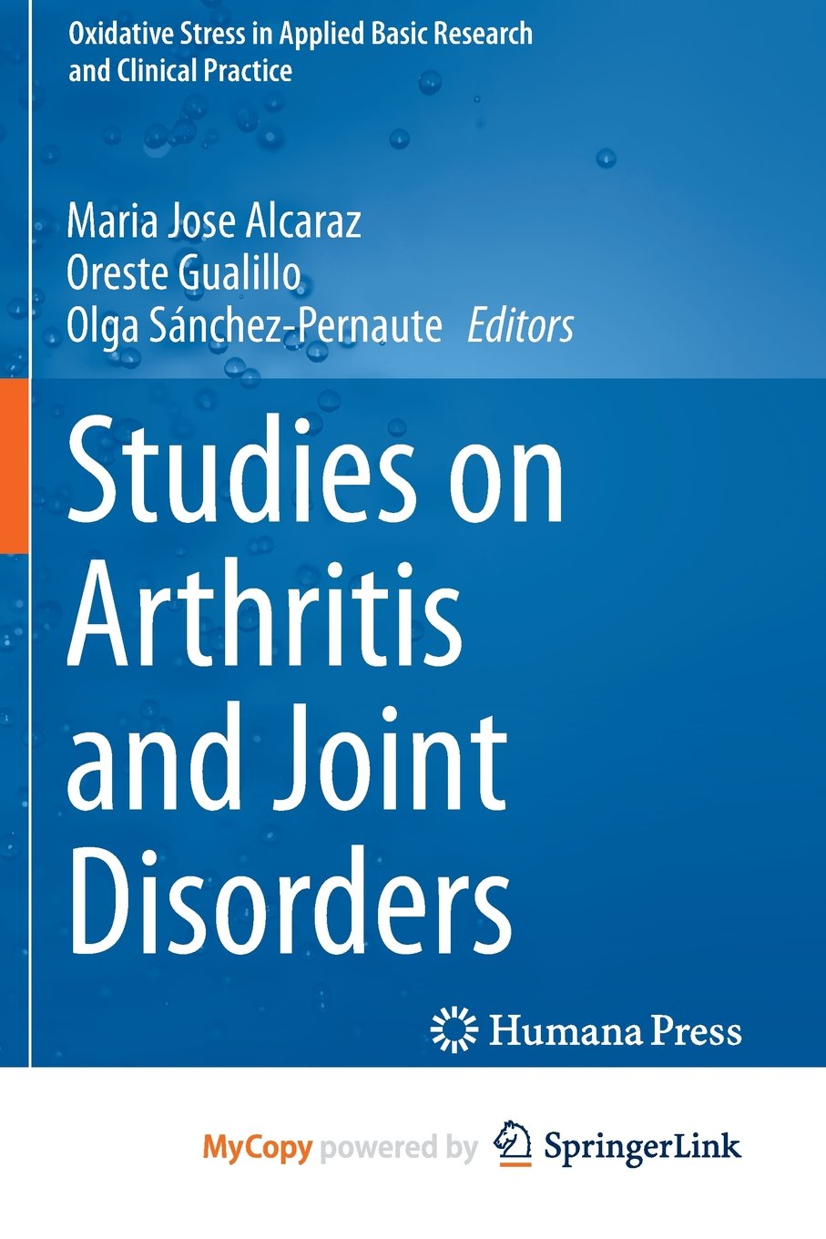Product Image: Studies on Arthritis and Joint Disorders