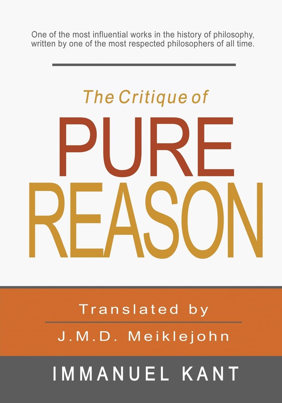 The Critique of Pure Reason book
