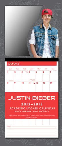 Justin Bieber 2012-2013 Academic Locker Calendar: With Mirror and Magnet Photography