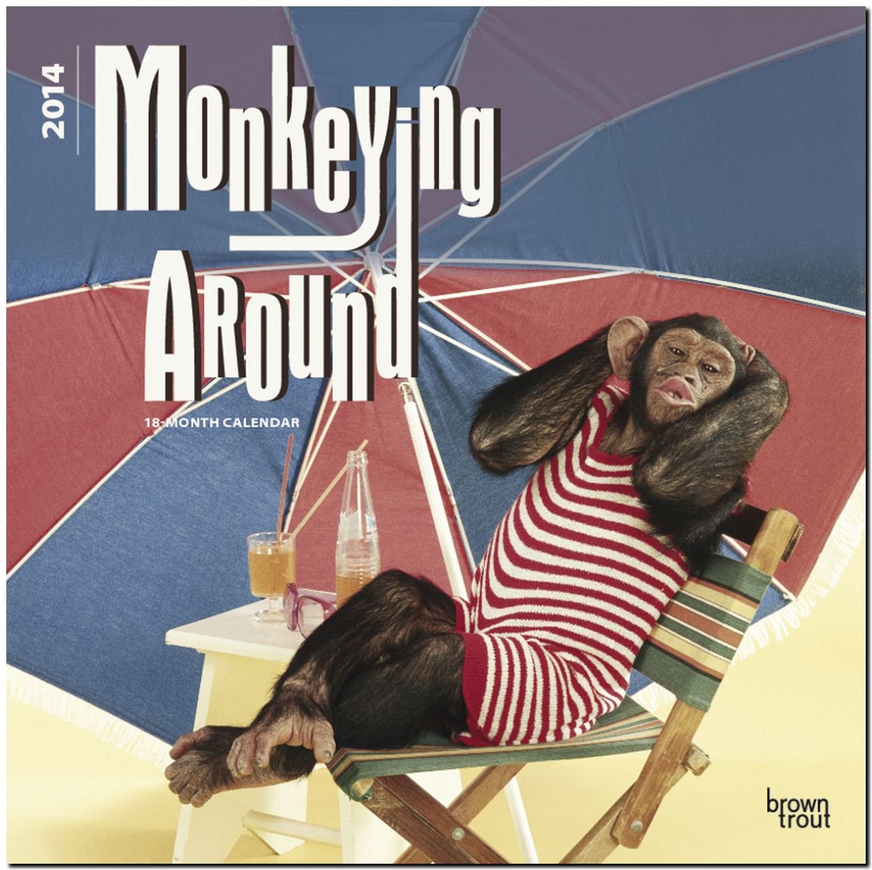 Monkeying Around 2014 - Schimpansen: Original BrownTrout-Kalender (Wall-Kalender) Leisure, Home & Garden