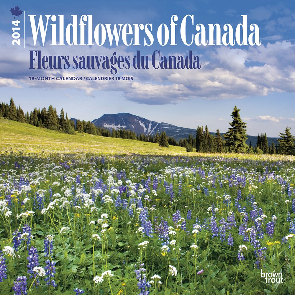 Wildflowers of Canada/Fleurs Sauvages Du Canada 18-Month 2014 Calendar Books